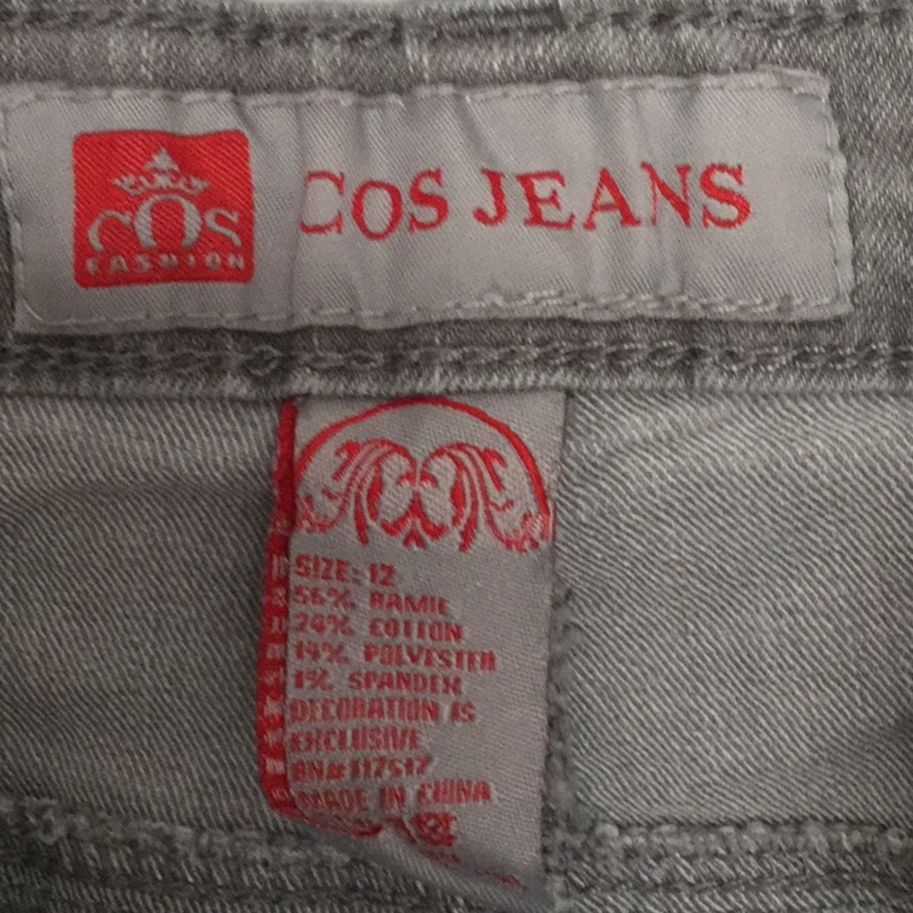 Women’s COS Jeans embellished capris size 12 - Picture 7 of 8